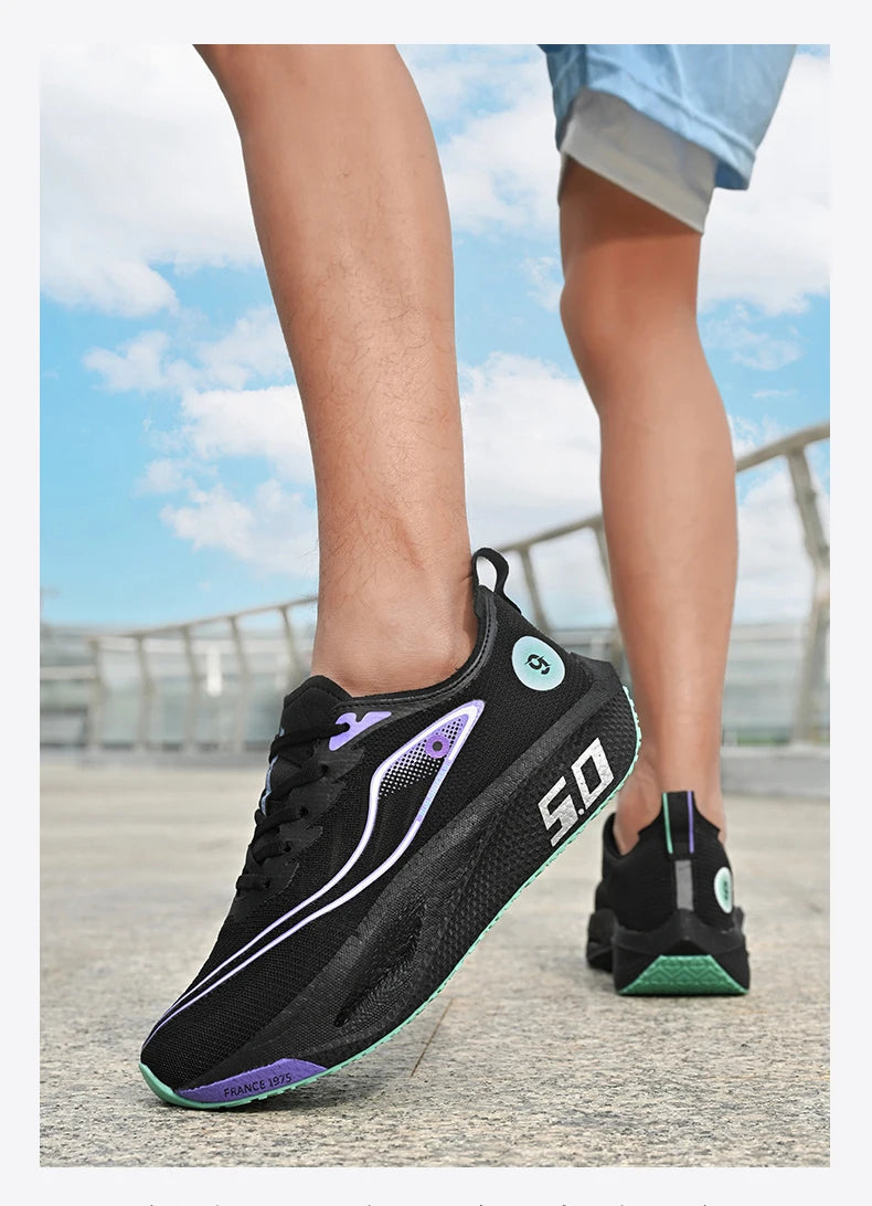 Scarpe Da Corsa Sportive Unisex Traspiranti Comfort Outdoor Nero Taglia 10 Per Uomo E Donna