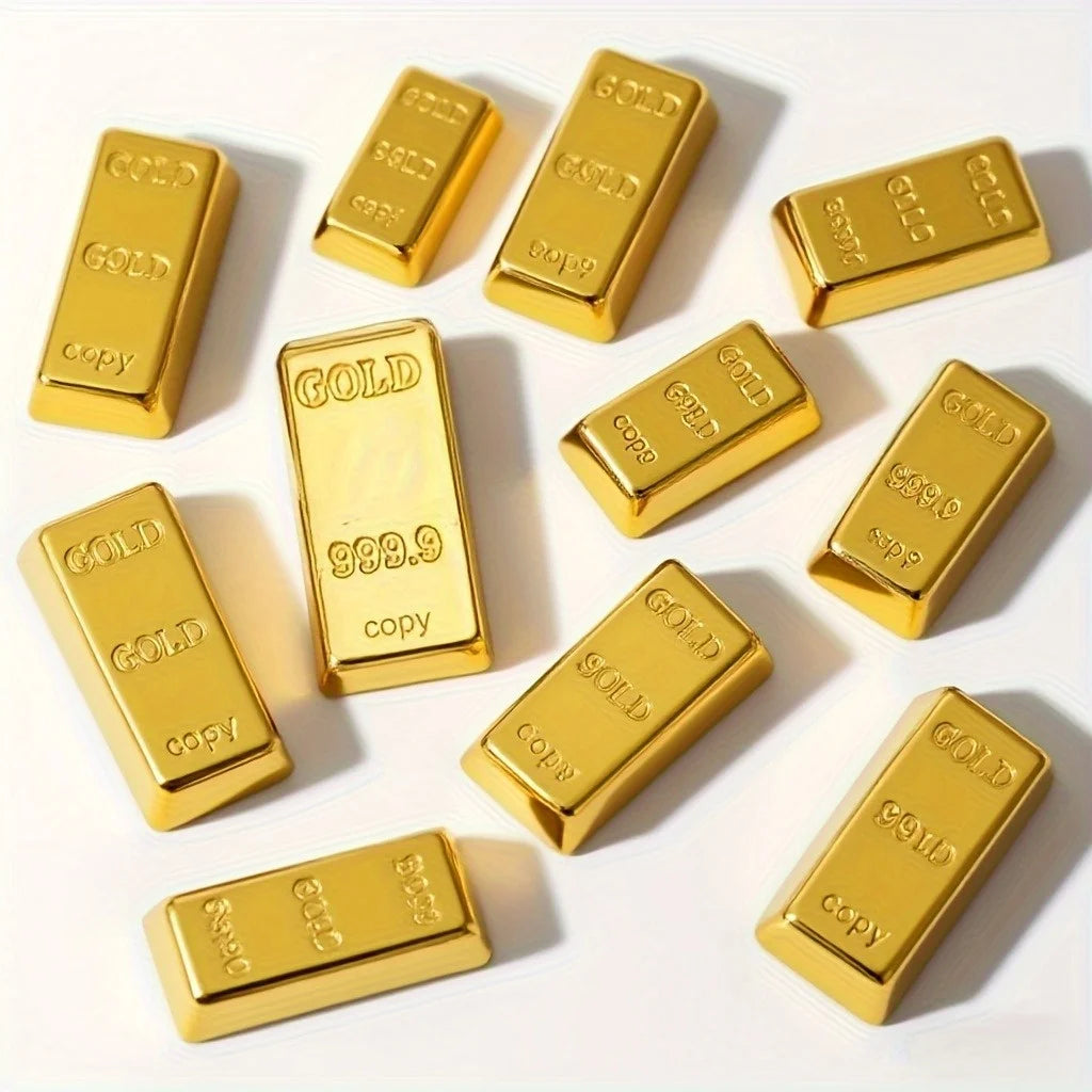 Mini Barra D'Oro Simulata In Lega Di Zinco Decorazione Per La Casa E Il Desktop Regalo Inaugurazione Della Casa