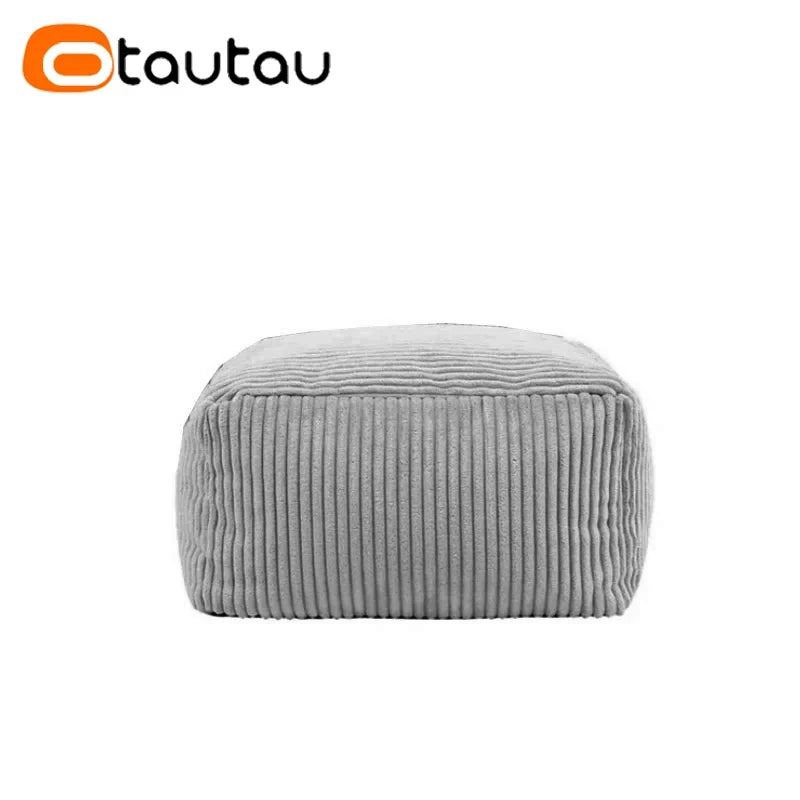 Otautau Pouf In Velluto A Coste Senza Riempitivo Pavimento Beanbag Sedia Lettino Ottomano Mobili Senza Telaio DD025