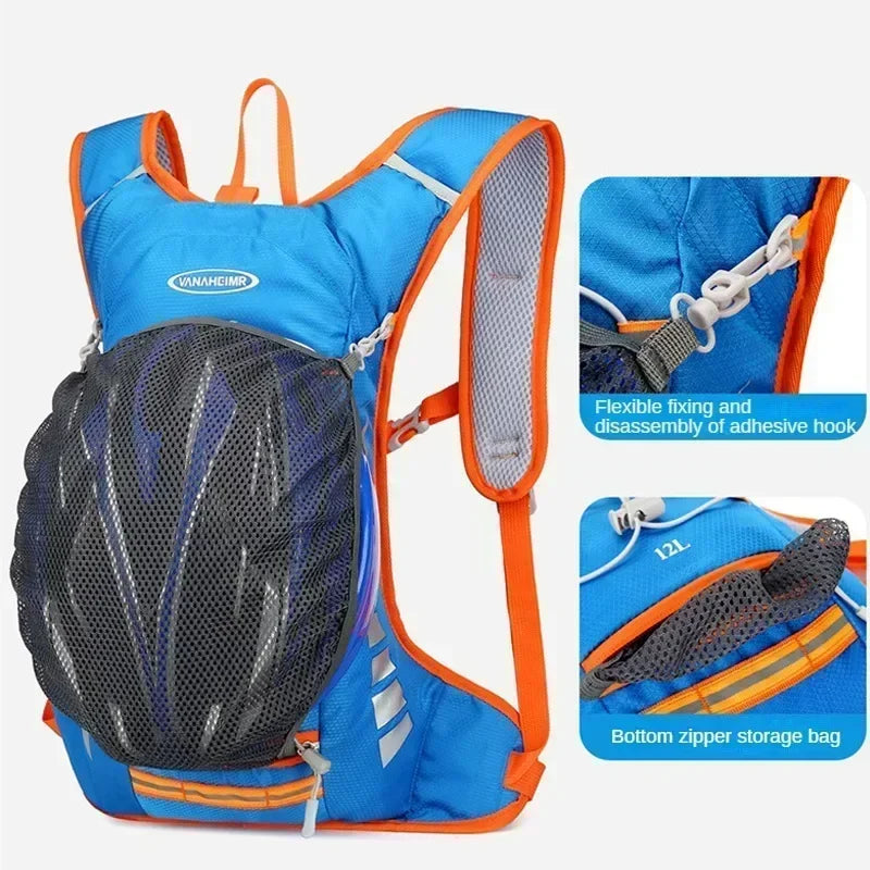 Zaino Da Ciclismo Impermeabile 12L Per Bici Da Strada MTB Idratazione Per Escursionismo All Aperto