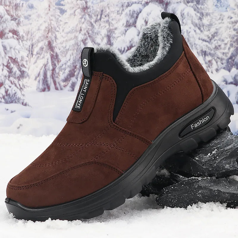 Scarpe Invernali Da Uomo In Cotone Con Velluto E Isolamento Spesso Scarpe Da Lavoro Da Uomo