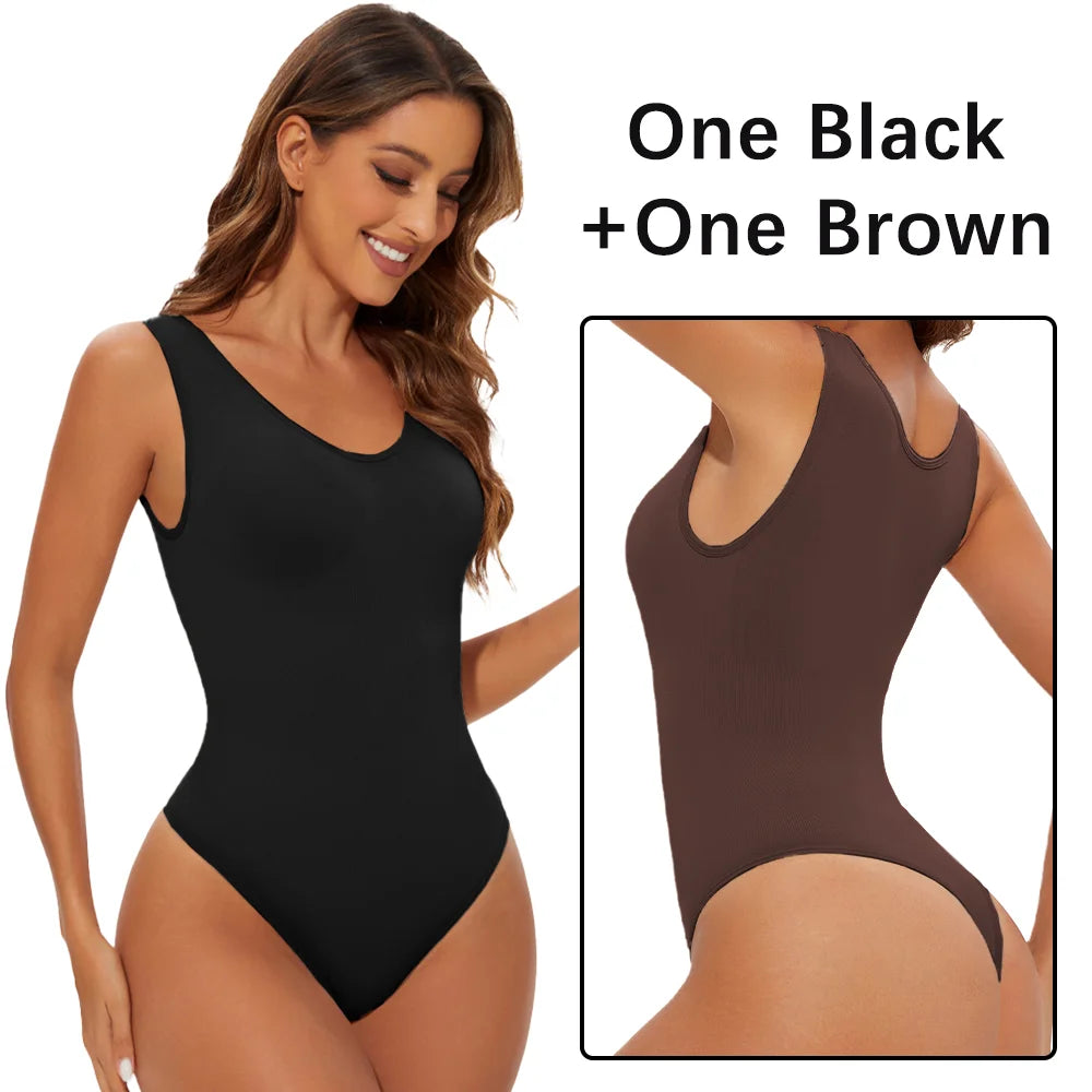 Body modellante senza cuciture per donna Body Shaper Perizoma modellante per il corpo Scolpire il seno Dimagrante Spalline larghe Shaper Nuovo