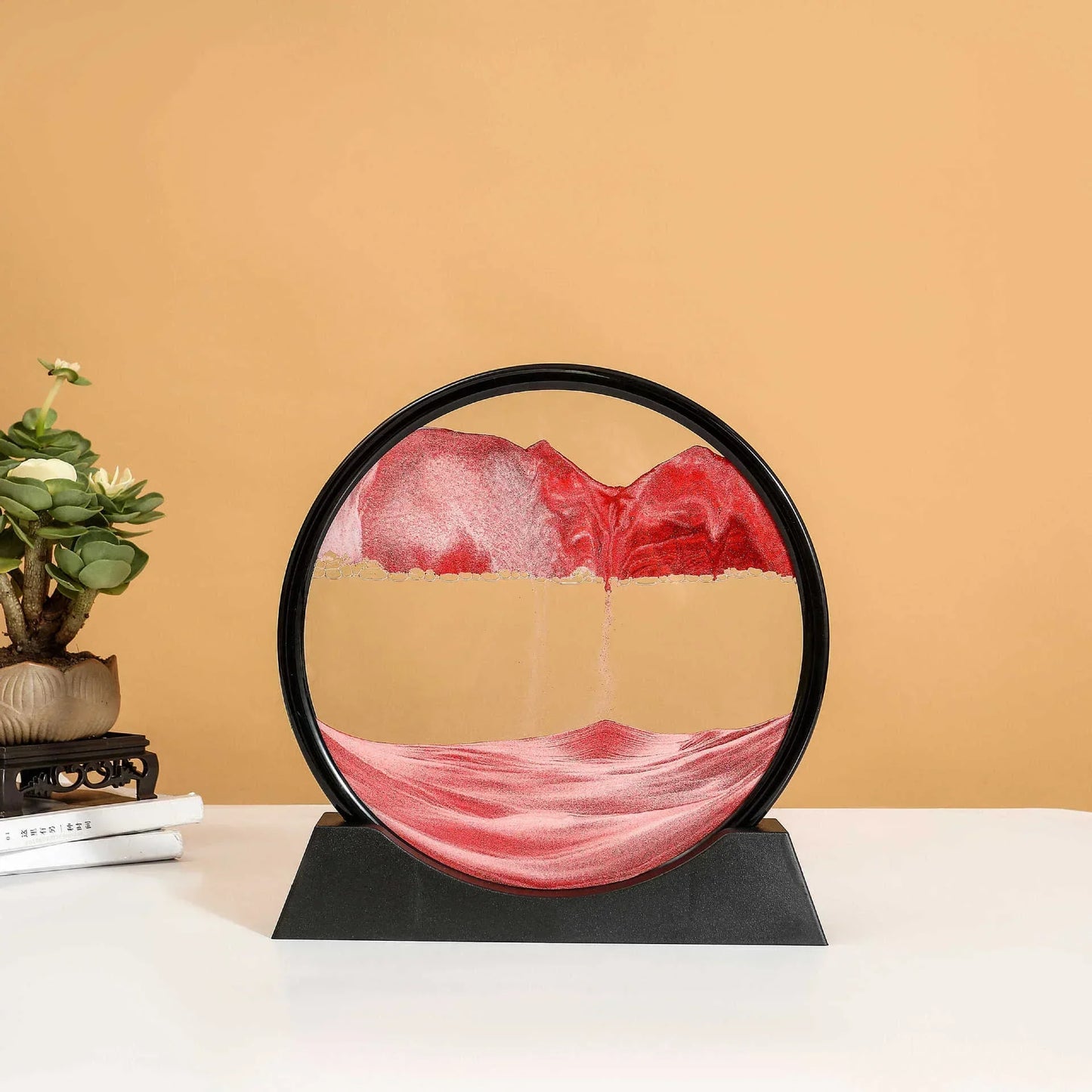 Clessidra Liquida 3D Arte Sabbia In Movimento In Vetro Regalo Originale Decorazione Per Casa E Ufficio