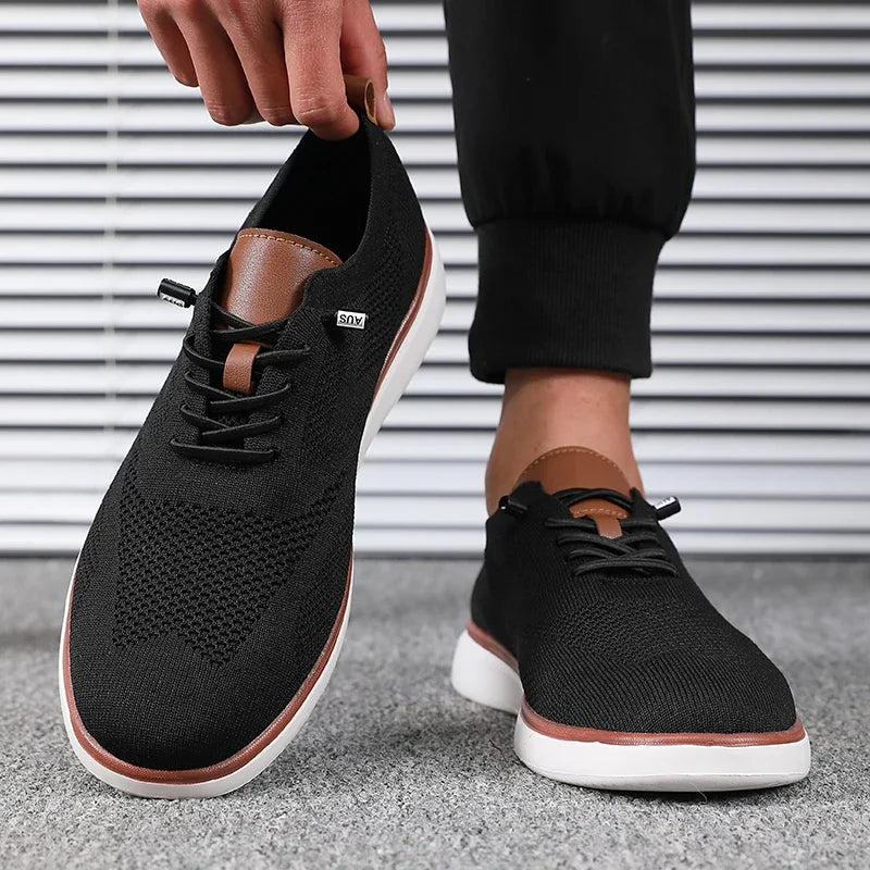 Scarpe Leggere Da Uomo Lavorate A Maglia Comode Per Tutto Il Giorno Con Vestibilità Eccellente Per Trekking Quotidiano