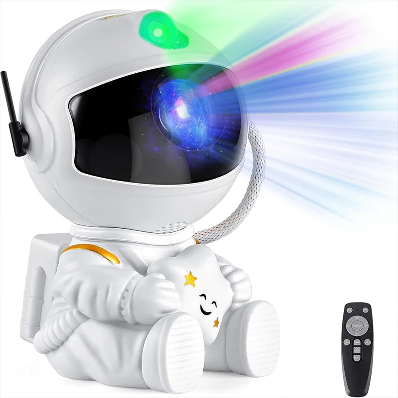Proiettore di Stelle Astronauta Luce Notturna Galassia Lampada Notturna per Bambini Nebulosa Regalo di Compleanno