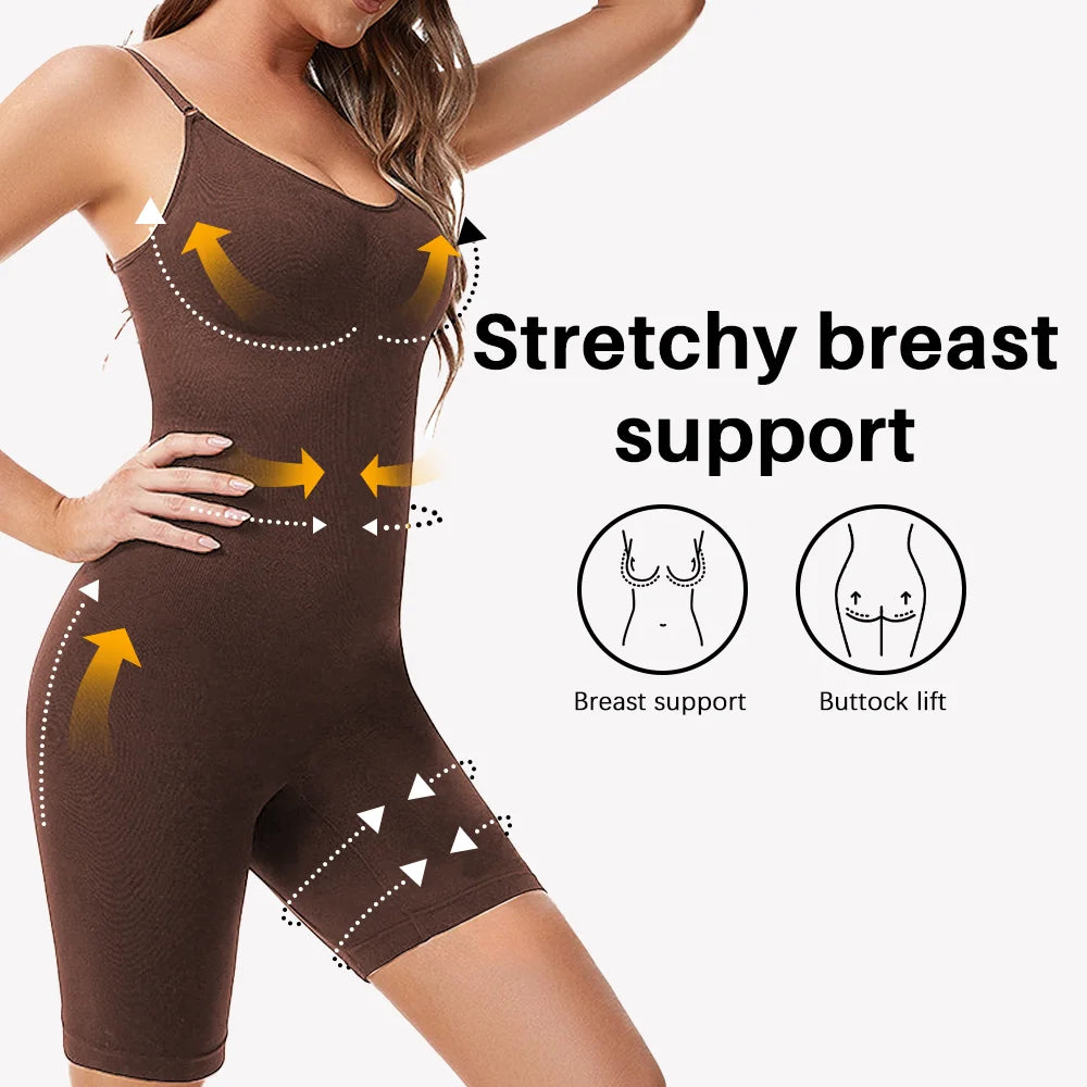 1PC Copertura Completa Shapewear Body Coscia Sottile Body Suit Schiena Bassa Shaper Del Corpo Senza Soluzione di Continuità Shapers Più Sottile Sicuro Biancheria Intima Tuta