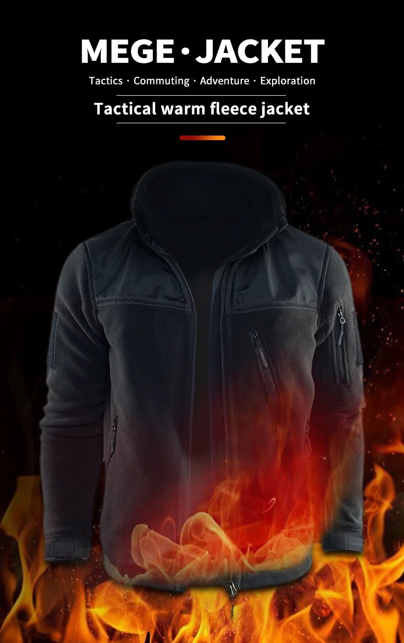 Giacca Invernale Tattica Militare In Pile Caldo Mimetico Cappotto Da Uomo Da Safari Outwear Abbigliamento Outdoor
