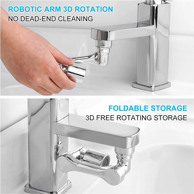 Estensore Aeratore Per Rubinetto Rotante Universale 1080 Gradi Testa Spruzzatrice 22 24mm Adattatore Lavabo Cucina