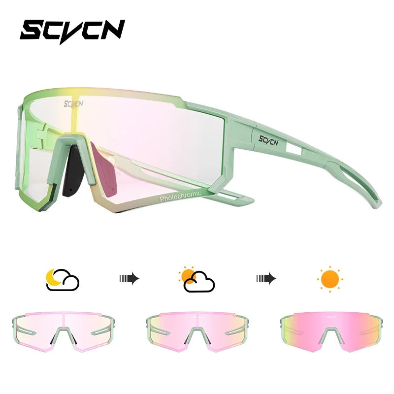 SCVCN Occhiali Da Sole UV400 Viola Montatura Street Fashion Y2K Per Donne E Uomini Ciclismo MTB