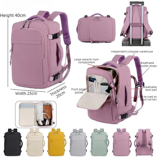 Zaino da viaggio Omologato dalla compagnia aerea Easyjet Wizz Air Zaino per computer da viaggio d'affari leggero e di grande capacità per brevi distanze