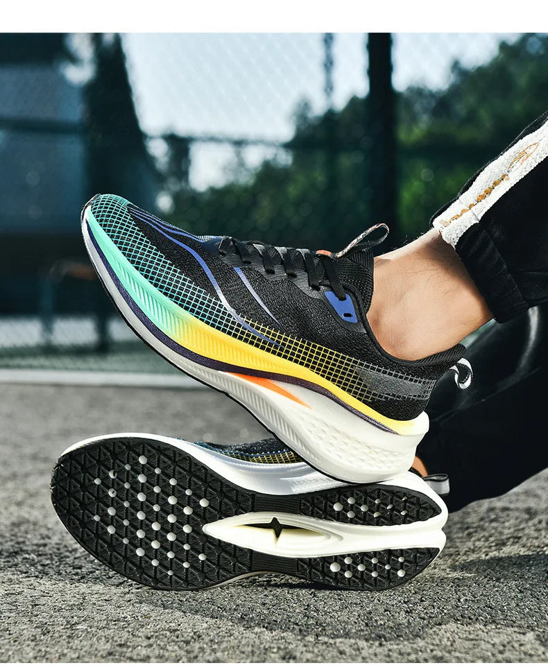 Scarpe da Corsa Sound Friction Rabbit 7PR con Piastra in Carbonio Traspiranti Leggere Sneakers Casual Unisex