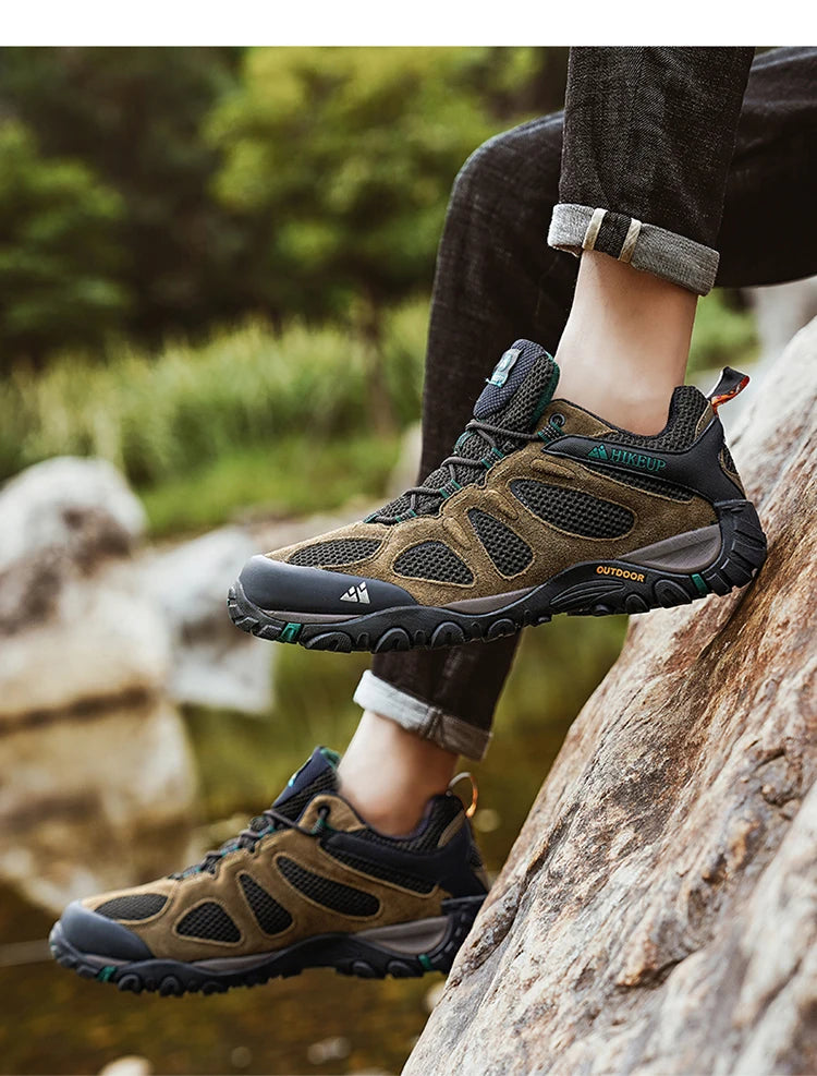 HikeUp Scarpe Da Uomo Traspiranti Antispruzzo Per Trekking All Aperto Alpinismo Sportivo Sneaker