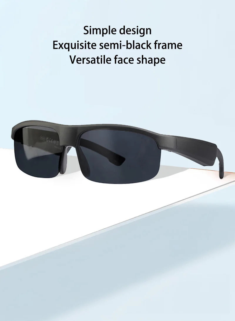 Occhiali Da Sole Intelligenti Con Auricolari Bluetooth M6Pro Nero Conduzione Ossea Per Ciclismo Guida Lungo Raggio