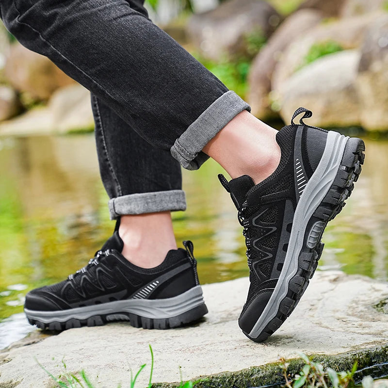 Scarpe Da Trekking Grandi Da Uomo Per Lavoro All Aperto Comode E Resistenti All Usura Sneakers Casual Traspiranti