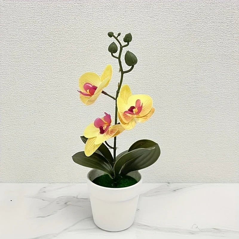 Orchidea Artificiale Decorazione Per Casa E Ufficio Espositore Da Tavolo Decorazione Floreale D'Ingresso Non Sbiadisce
