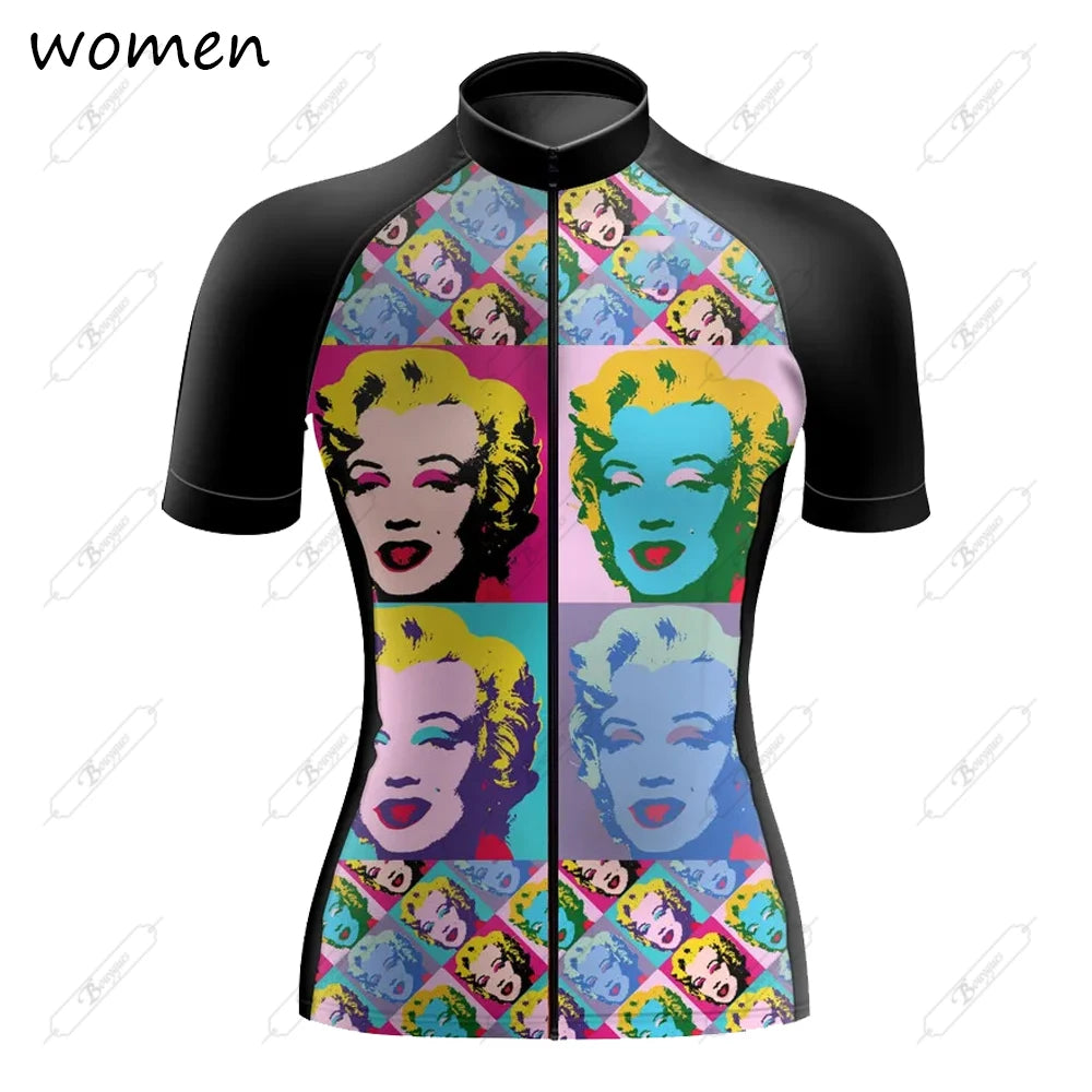 Maglia Da Ciclismo Donna Estate Premium Traspirante Team Racing Abbigliamento Da Ciclismo Maglia Da Bici Corta