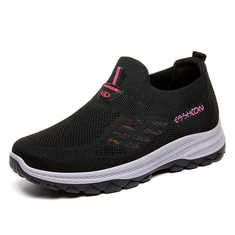 TaoBo scarpe da passeggio 2023 estate nuove scarpe da donna traspiranti senza pizzo suola morbida calzini Sneakers Comfort scarpe sportive da donna Tennis