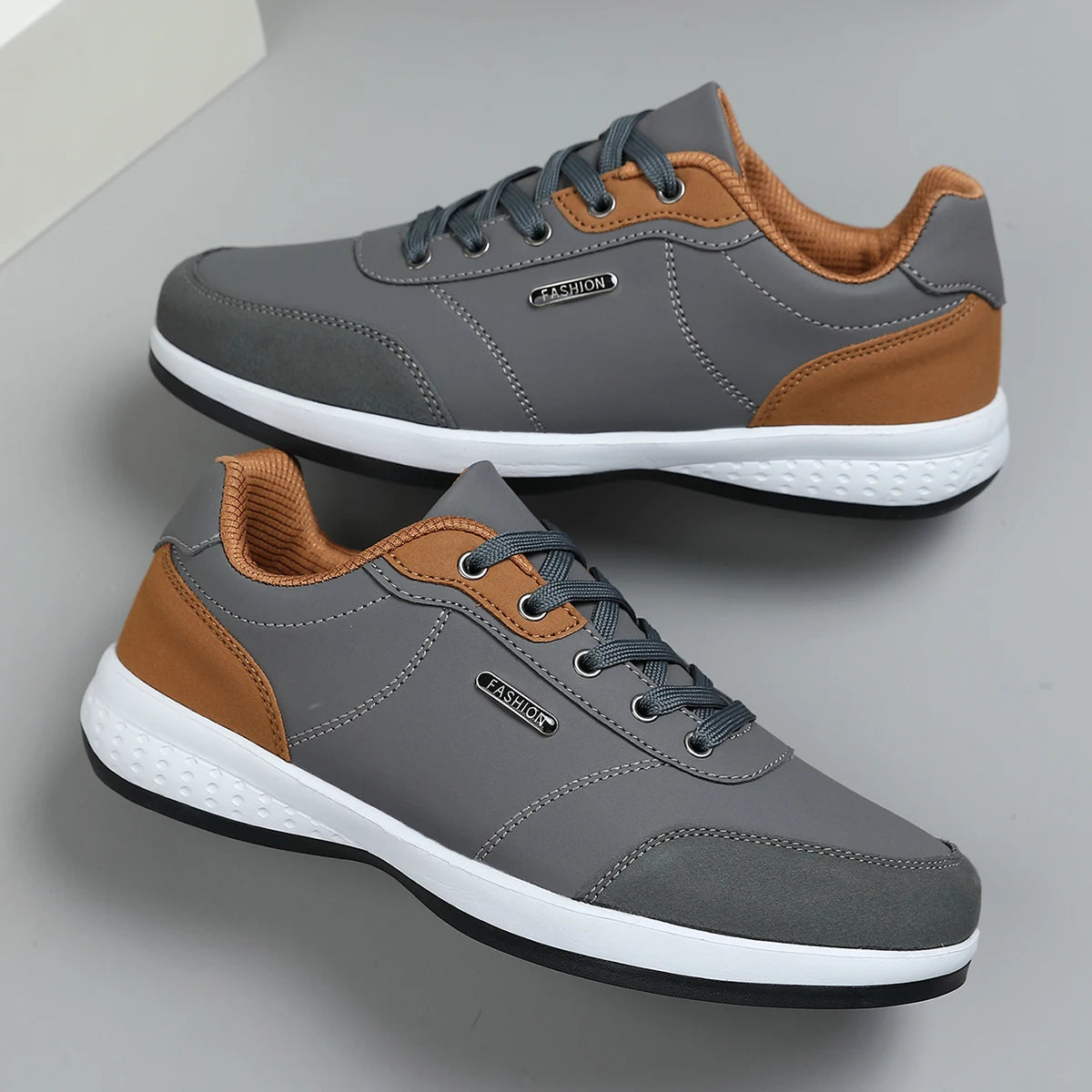 Scarpe Nuove Uomo Primavera Autunno Impermeabili Ammortizzazione Antiscivolo Scarpe Sportive In Pelle Da Tennis