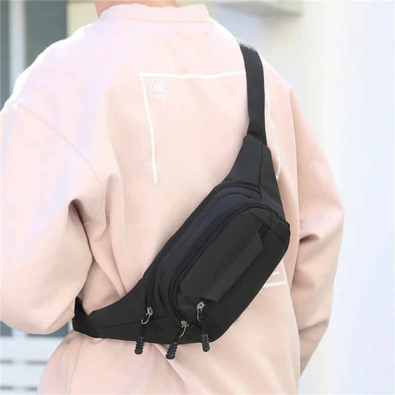 Marsupio mobile per uomo donna Marsupio multifunzionale di grande capacità Anti spruzzi Pochete da cantiere resistente all'usura