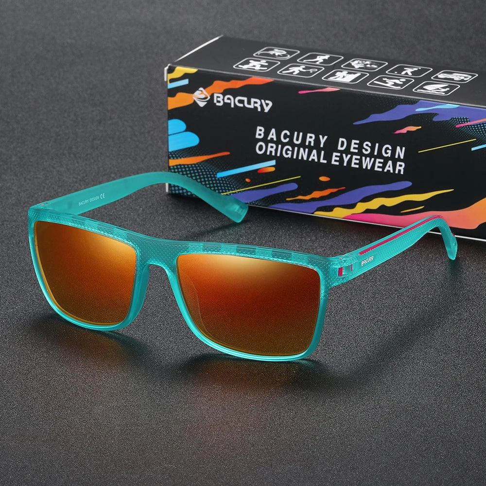 Occhiali Da Sole Sportivi Quadrati Polarizzati UV400 Unisex Per Uomo E Donna Ideali Per Escursionismo Confortevoli