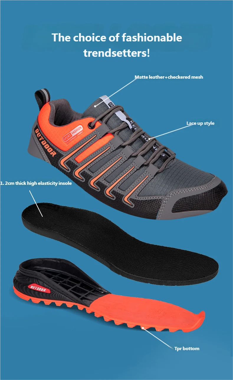 Scarpe Da Trekking Impermeabili Da Uomo Traspiranti In Rete Reticolare Per Campeggio All Aperto