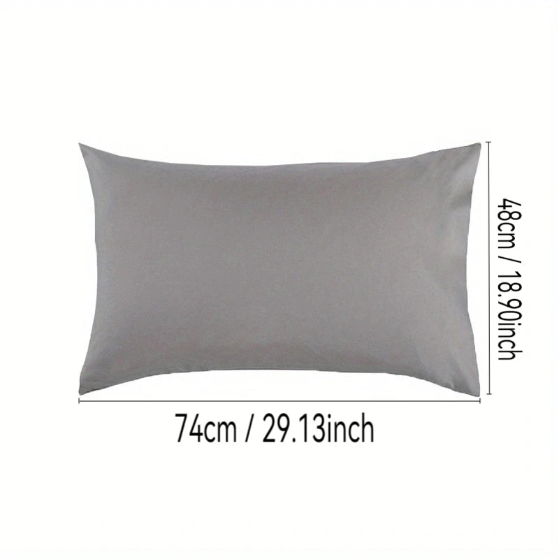 1 pezzo di federe a blocchi di colore spazzolato in cotone 100%, super morbide e accoglienti, antirughe, sbiadite, resistenti con chiusura a busta