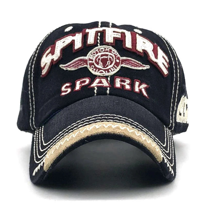 Cappellino Da Baseball Spark Unisex Ricamo E Stampa Visiera Cotone Lavato Cappello Sportivo Hip Hop Uomo Donna