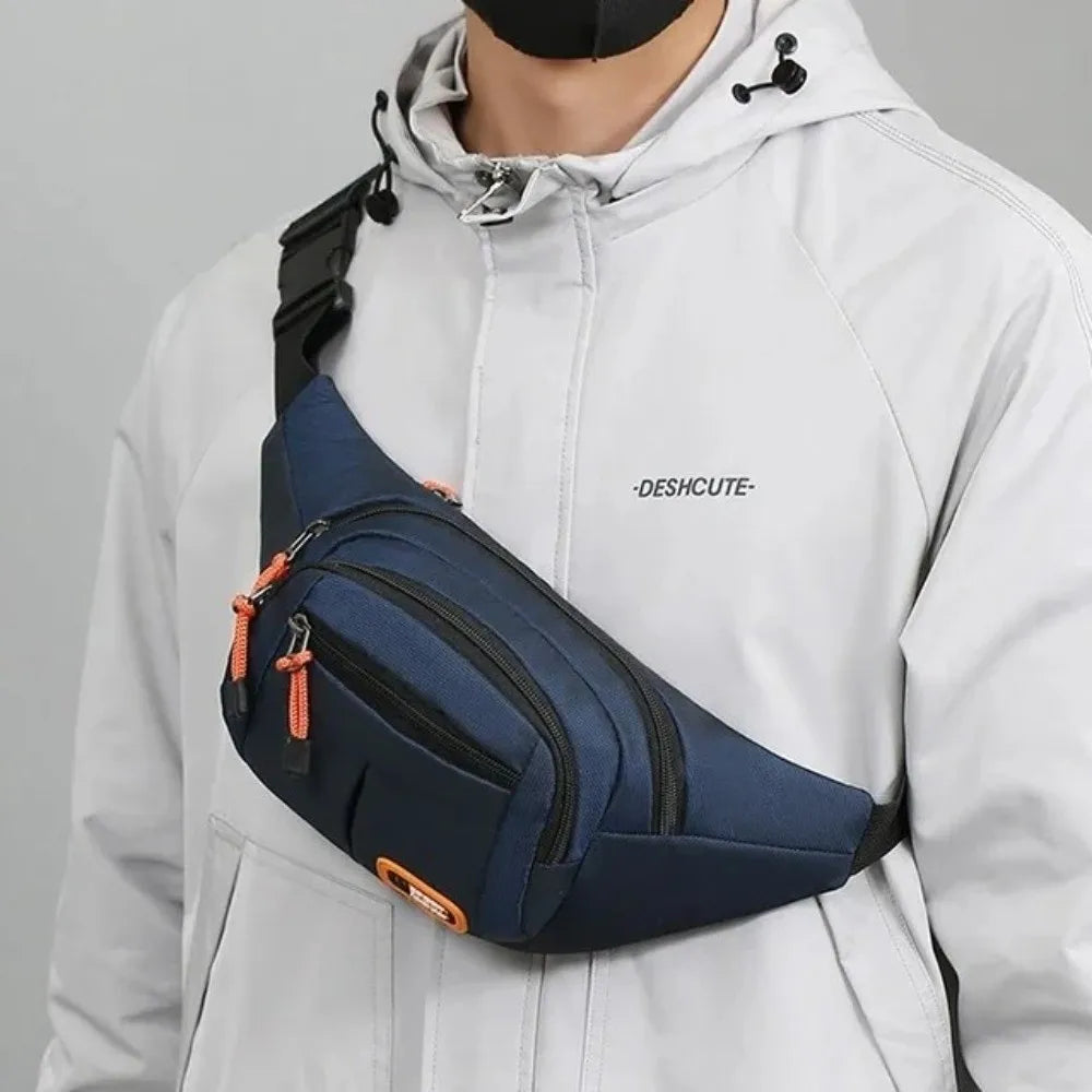 Borsa A Tracolla Da Uomo Oxford Durevole Impermeabile Grande Capacità Unisex Marsupio Multifunzionale