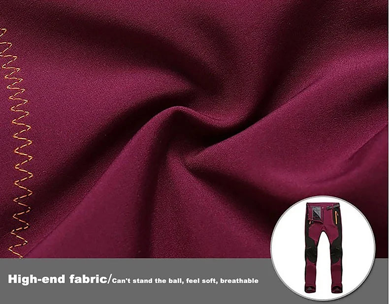 Pantaloni In Pile Invernali Da Donna Per Trekking Impermeabili Caldi Softshell All Aperto Antipioggia Antivento