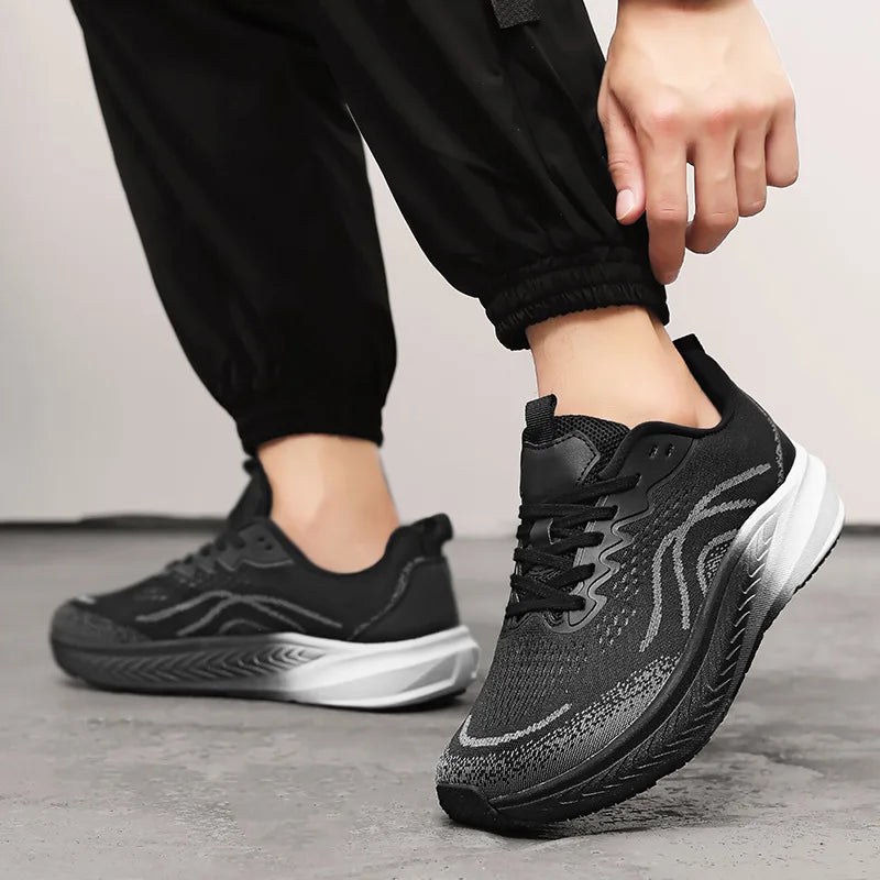 Scarpe Da Uomo Sportive In Mesh Traspiranti Scarpe Casual Moda Taglie Grandi Autunno Inverno Con Suola Piatta In Gomma