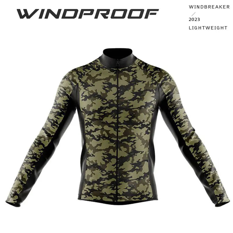 Giacca Ciclismo Antivento A Maniche Lunghe Con Protezione UV Riflettente Per MTB