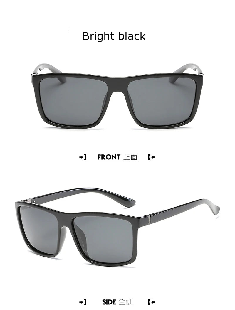 Occhiali da Sole Polarizzati Vintage Quadrati di Lusso per Uomo Donna Moda Arrampicata Guida Antiriflesso UV400