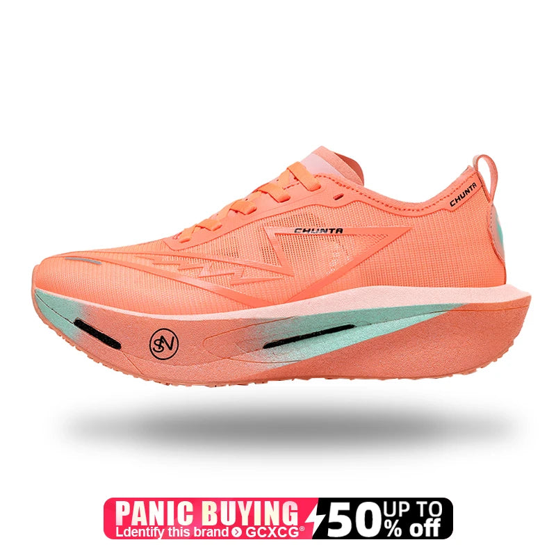 Scarpe da Corsa Unisex con Piastra in Carbonio Traspiranti Leggere Comode Antiscivolo Sneakers Chunta