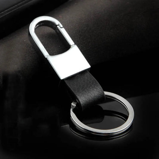 Portachiavi Minimalista In Pelle Per Uomo Marrone Nero Elegante Durevole Regalo Alla Moda Con Supporto In Metallo