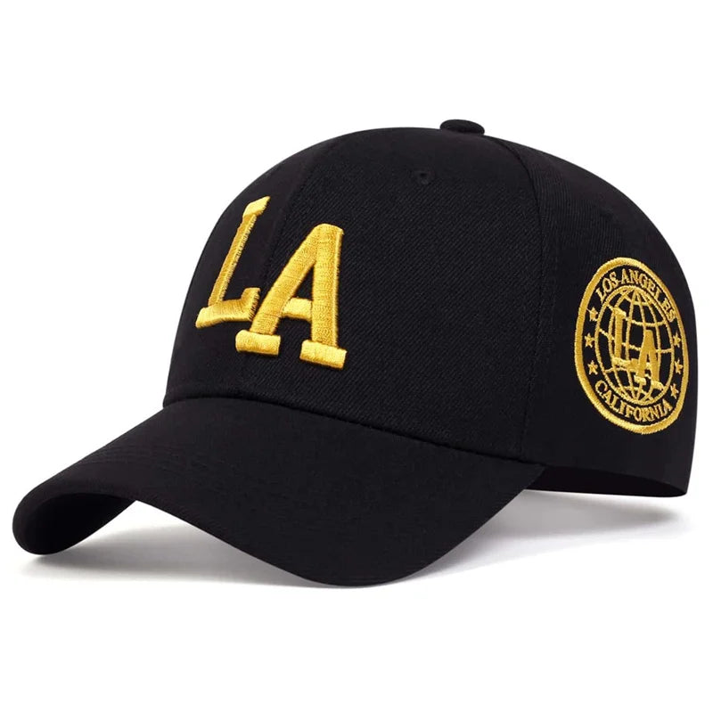 Berretto Baseball Unisex Con Ricamo Lettera LA Cappello Regolabile Per Esterni Protezione Solare Primavera Autunno