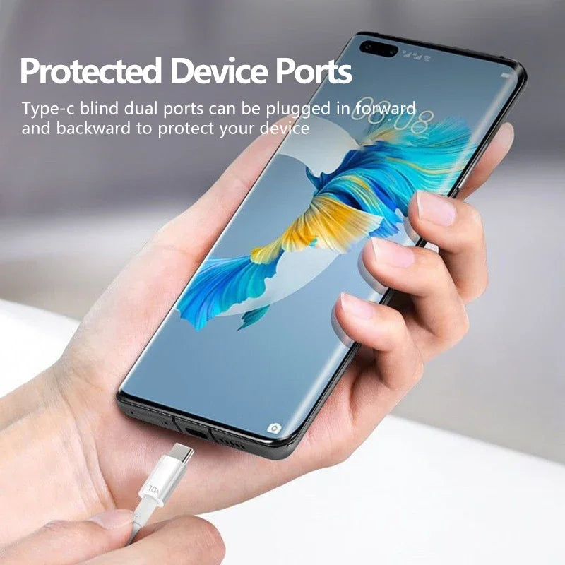 Cavo USB A A USB C 120W 10A Ricarica Ultra Veloce Per Huawei P40 Honor Xiaomi Redmi Dati 0,3m 1m 1,5m 2m