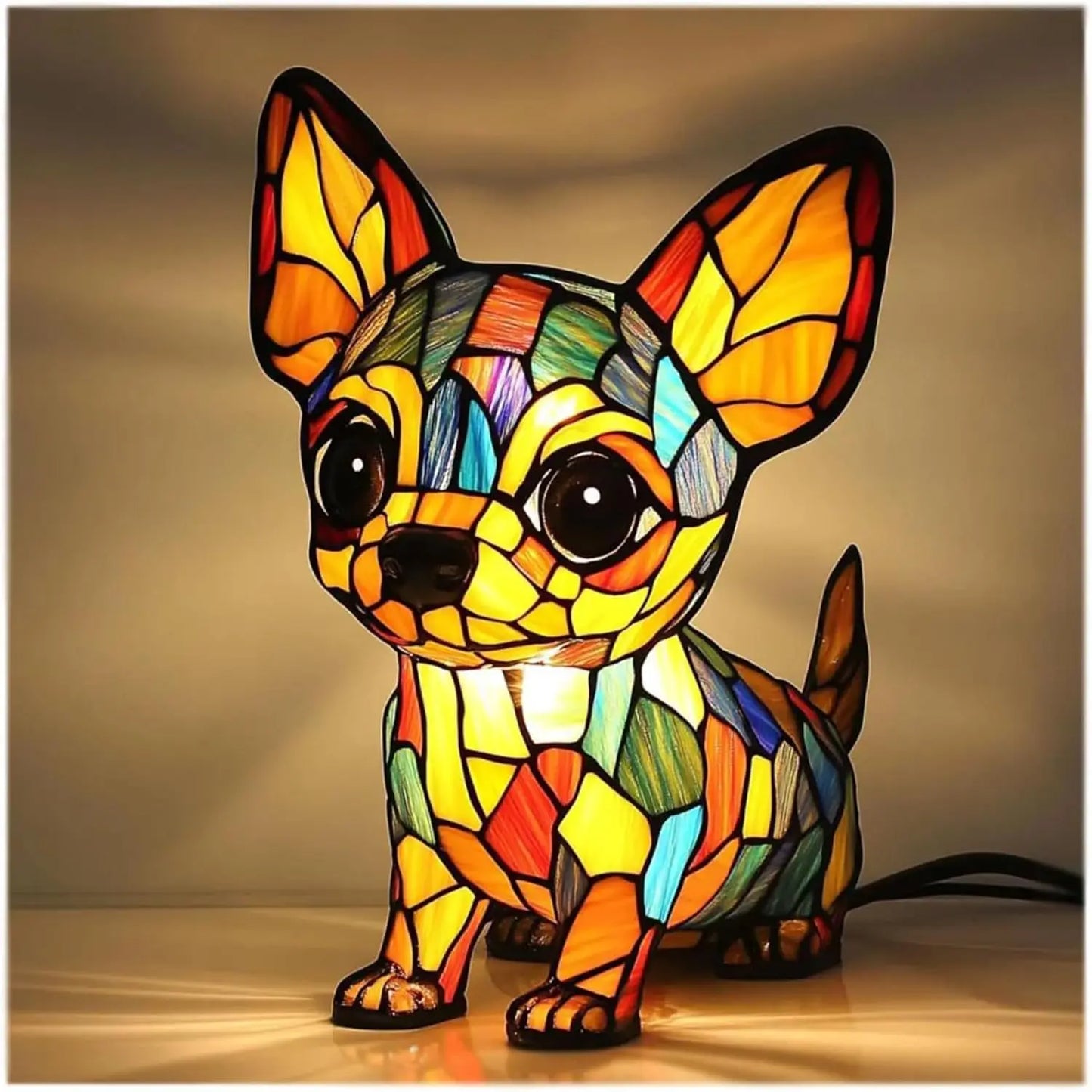 Divertimento Unico Artistico Carino A Forma Di Cane Ornamento Decorativo Luce Notturna Moderna Illuminazione Atmosferica
