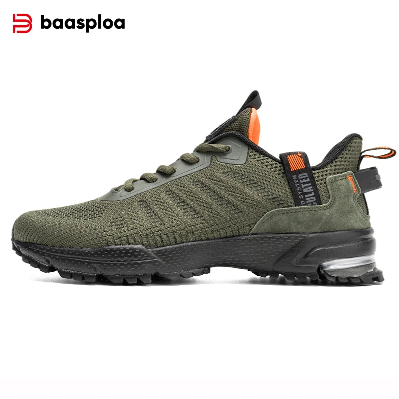 Baasploa Scarpe Da Corsa Uomo Leggere In Mesh Traspiranti Con Lacci Per Attività All Aperto