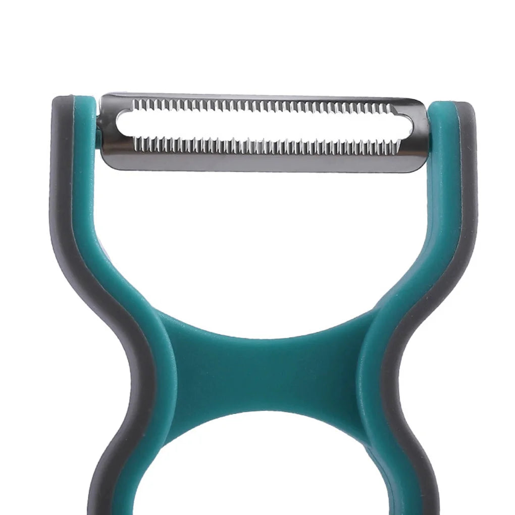Set Cucina 3 Pezzi In Acciaio Inossidabile Pelapatate Frutta Verdura Tritatutto Affettatrice Grattugia Colore Casuale