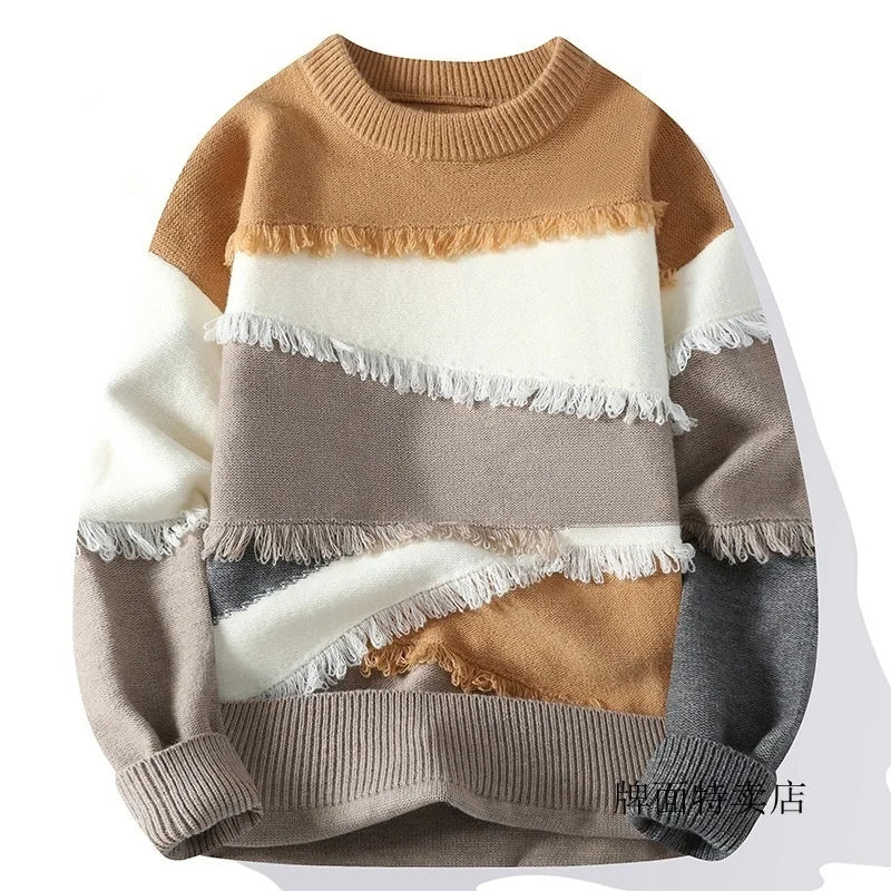 Maglione Uomo Casual Aboorun In Cotone Elasticizzato Spandex Confortevole Morbido