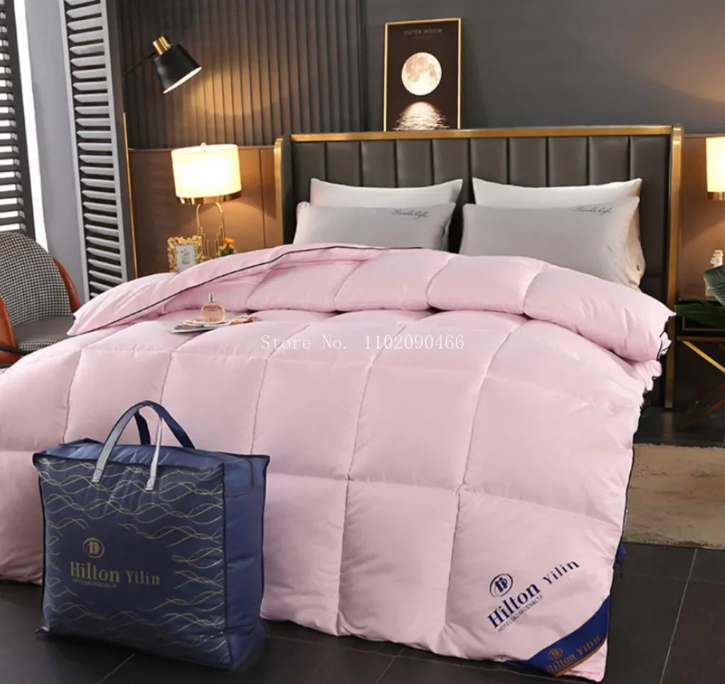 Hilton 5 Stelle Piumino Quattro Stagioni Letto Matrimoniale Caldo Trapunta Invernale