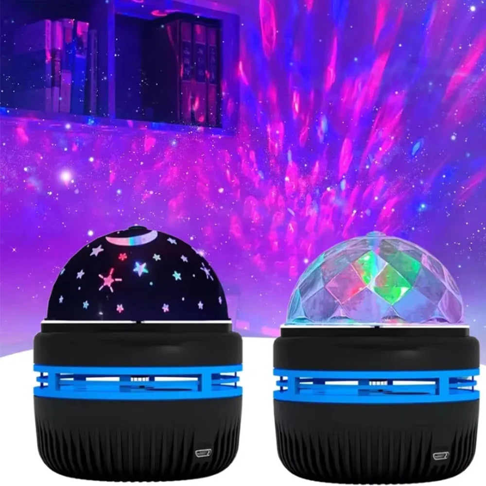 Proiettore USB Aurora Galassia Luce Notturna Telecomando Rotante per Compleanni Matrimonio Natale Decorazioni Feste