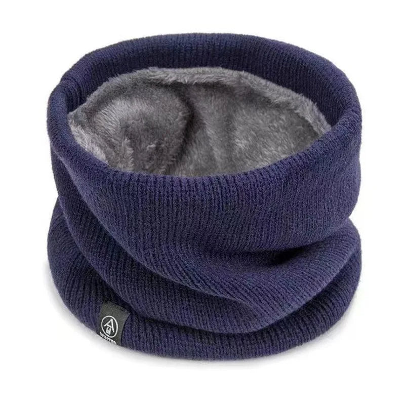 Sciarpa Tubolare Lavorata A Maglia Ispessita In Peluche Antivento Invernale Ghetta Collo Per Sport All Aperto