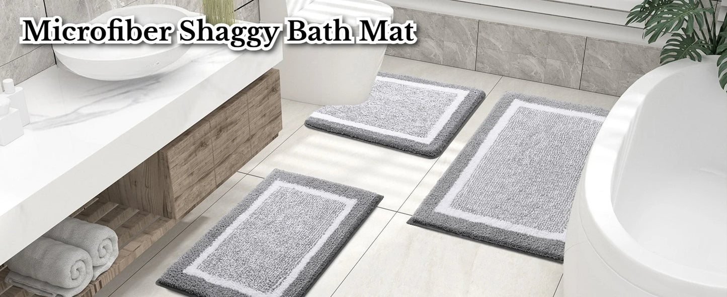 Tappetini Da Bagno Antiscivolo In Microfibra Extra Morbidi E Assorbenti Lavabili In Lavatrice Ad Asciugatura Rapida