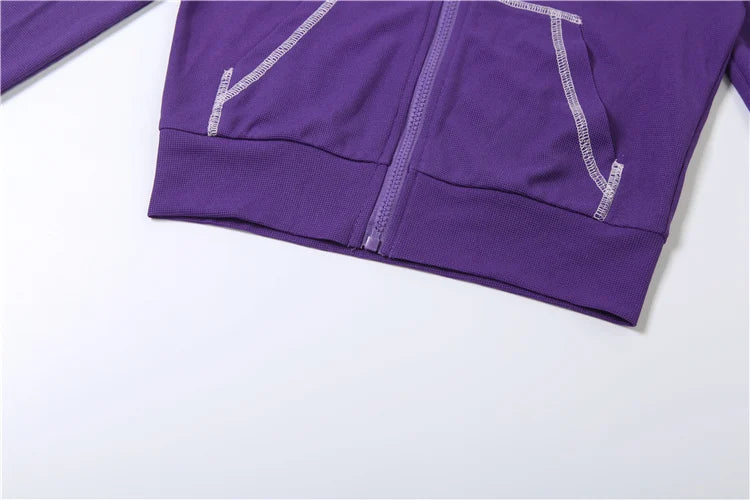 Weird Puss Tuta Donna Due Pezzi con Cappuccio Zip Tasca Giacca Pantaloni Svasati con Coulisse Casual Sportiva Slim Outfit
