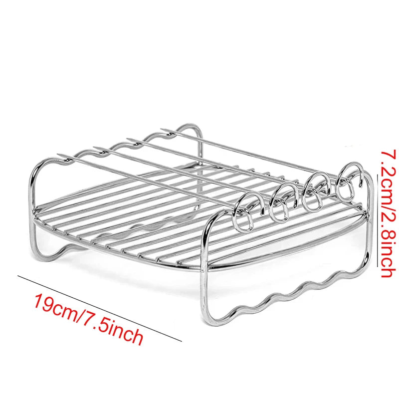 Griglia In Metallo Per Friggitrice Ad Aria E Forno Compatibile Con Cosori Vortex Gourmia Foodi Accessori