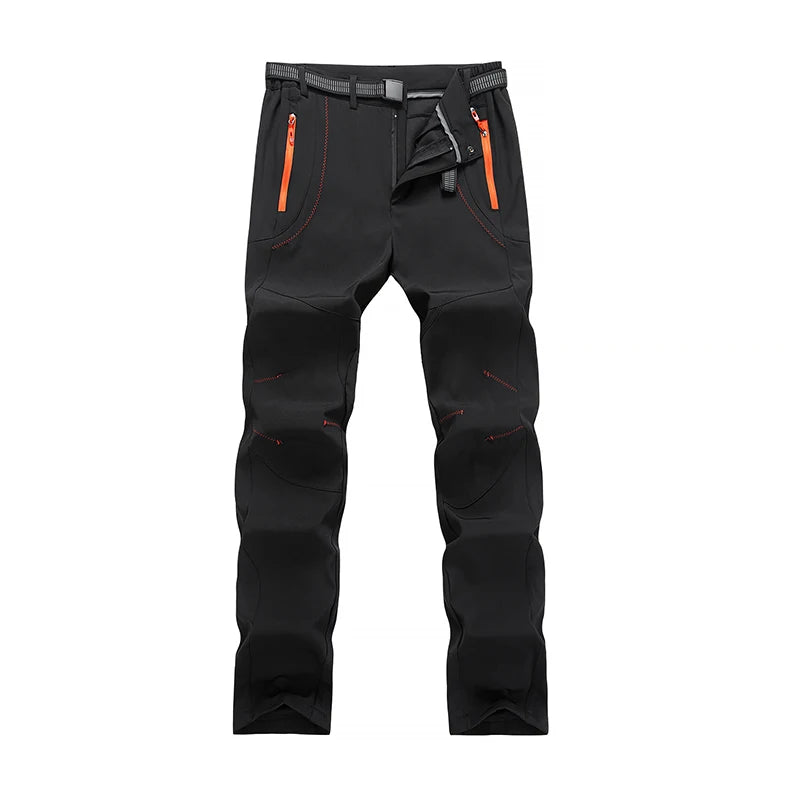Pantaloni Invernali Da Uomo In Pile Per Trekking Impermeabili Caldi Da Campeggio All Aperto Soft Shell Antipioggia Antivento