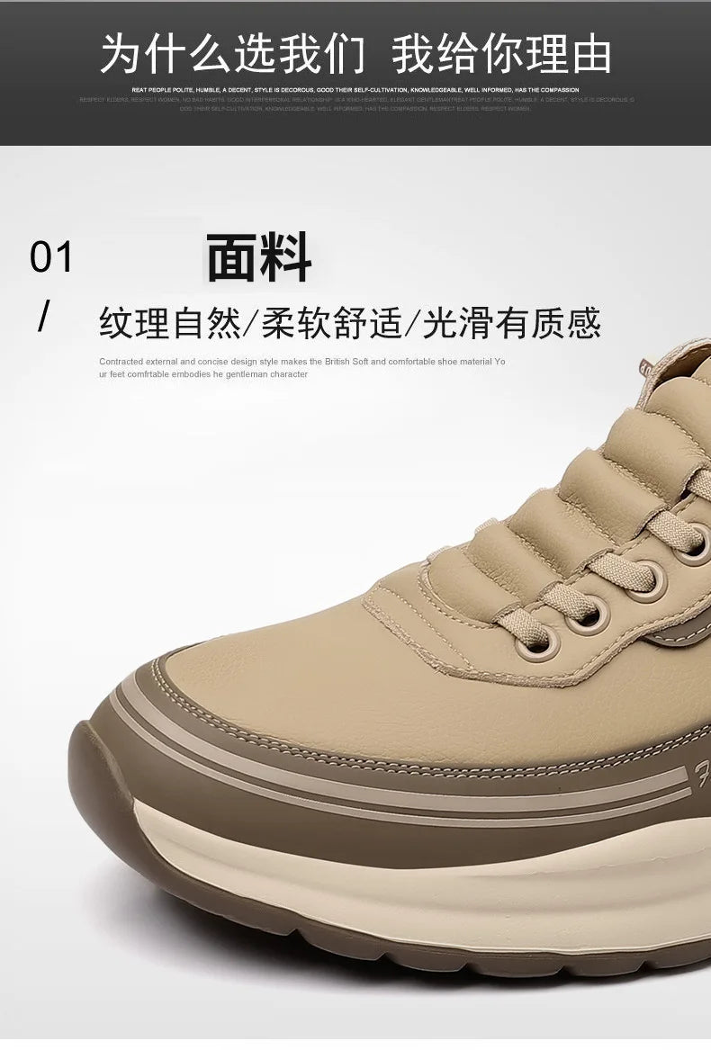 Scarpe Da Uomo Slip On In Pelle Impermeabili Antiscivolo Leggere Traspiranti Mocassini Casual Allingrosso