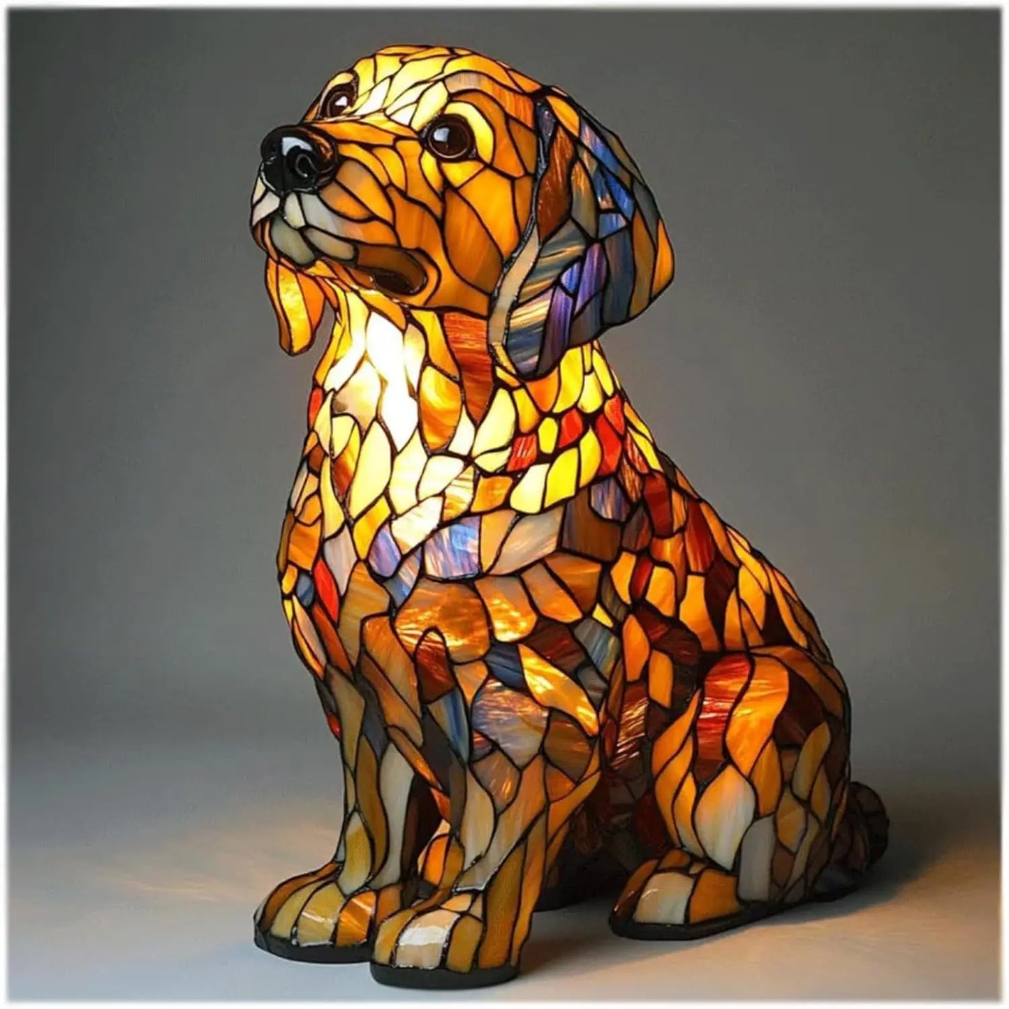 Divertimento Unico Artistico Carino A Forma Di Cane Ornamento Decorativo Luce Notturna Moderna Illuminazione Atmosferica