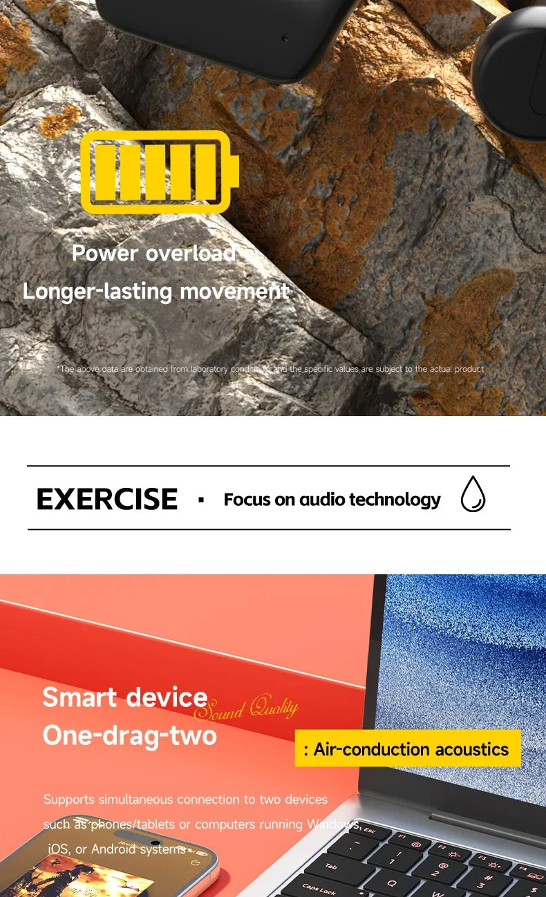 Cuffie A Conduzione Ossea Wireless Lenovo Real X7 X8 IPX8 Bluetooth 5.3 Nuoto Impermeabili Esercizio Fitness 2026